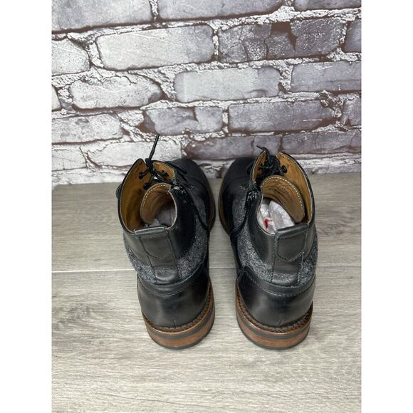 Johnson & Murphy 1850 Brogue Cap Toe Side Zip Lug Sole Tweed Ankle Boots Men 9.5 main image 4